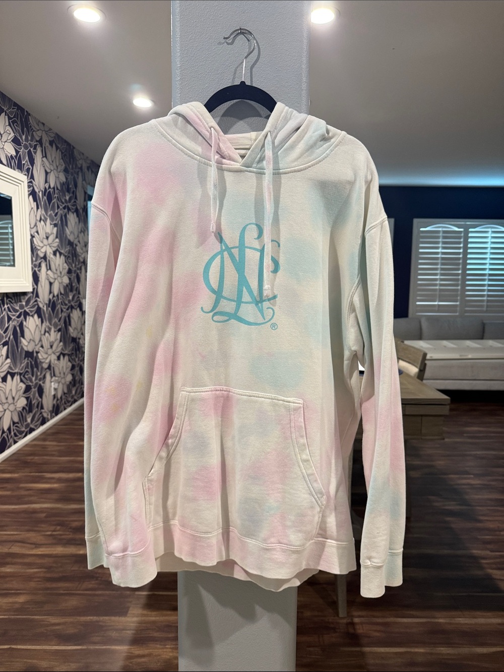 Pastel Tie-Dye NCL Logo Hoodie Sweatshirt - Women
